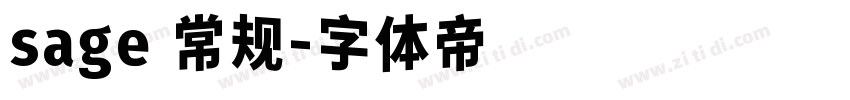 sage 常规字体转换